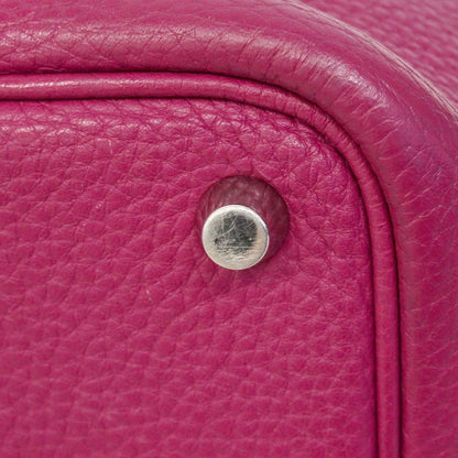 Hermes Handbag Picotin Lock PM Taurillon Clemence Tosca Silver — view 6