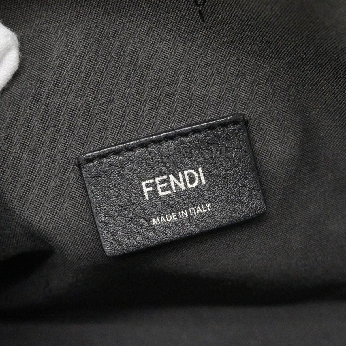 Fendi Handbag Visible Leather Blue Silver 2-Way Bag — view 5