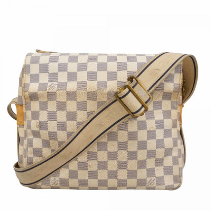 Louis Vuitton Shoulder Bag Damier Azur Naviglio White