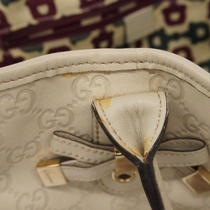 Gucci Tote Guccissima Leather Ivory Chien Pants Gold — view 7