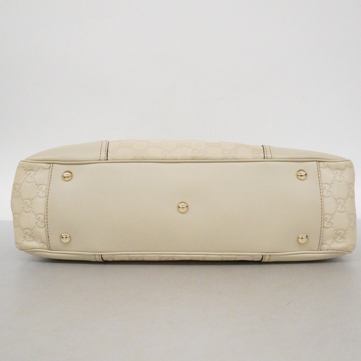 Gucci Tote Guccissima Leather Ivory Chien Pants Gold — view 3