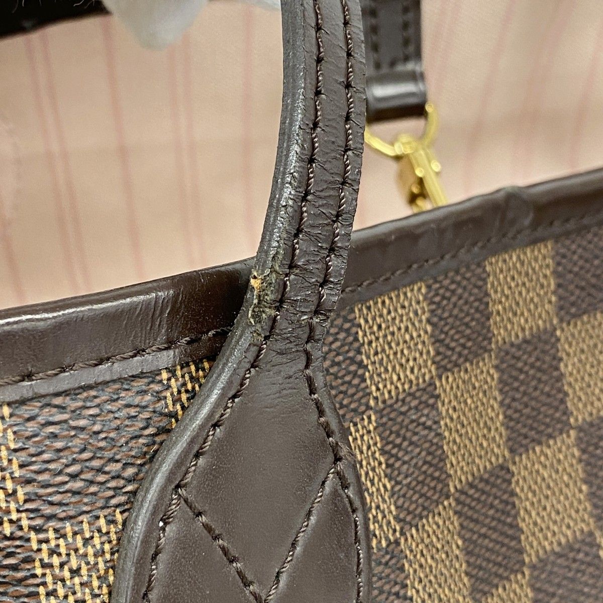 Louis Vuitton Tote Damier Neverfull MM Ebene Rosevalley — view 6