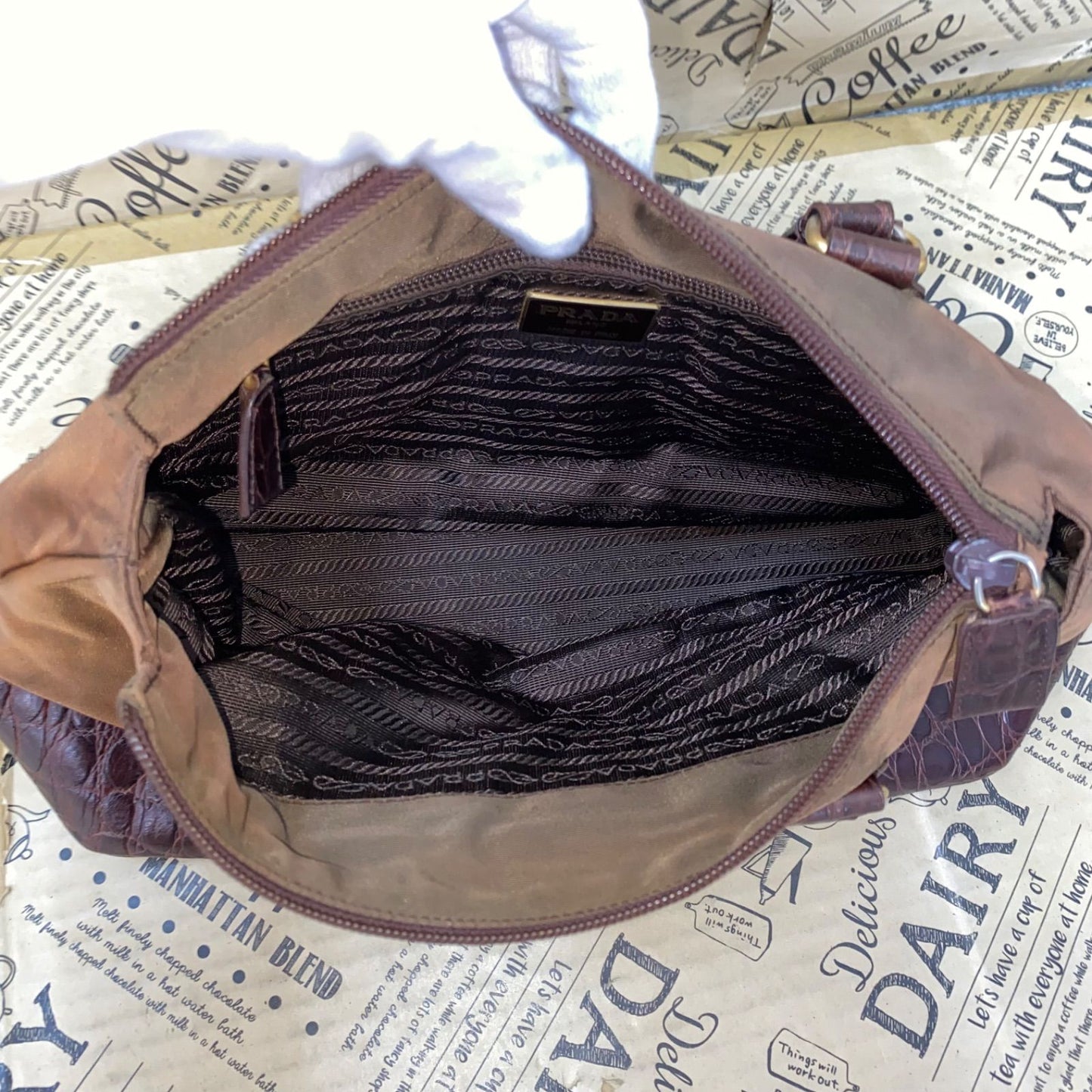 Prada Handbag Nylon Triangle Logo Mini Boston Travel Business — view 7