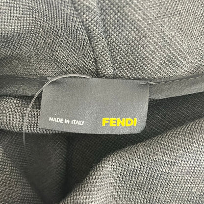 Fendi Dress 40 M Dark Gray Turtleneck Short Sleeve Knee Length — view 3