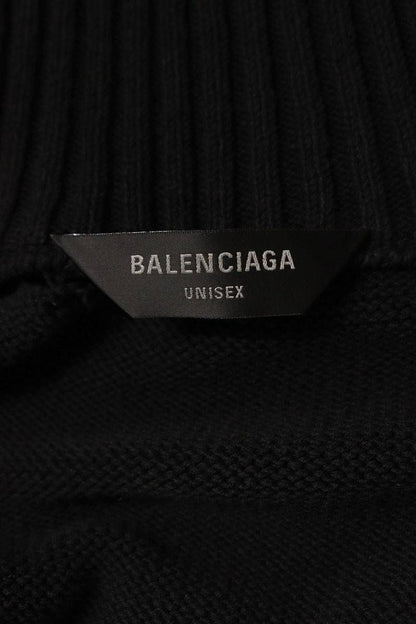 Balenciaga Tribal Distressed Zip Up Knit Cardigan — view 3
