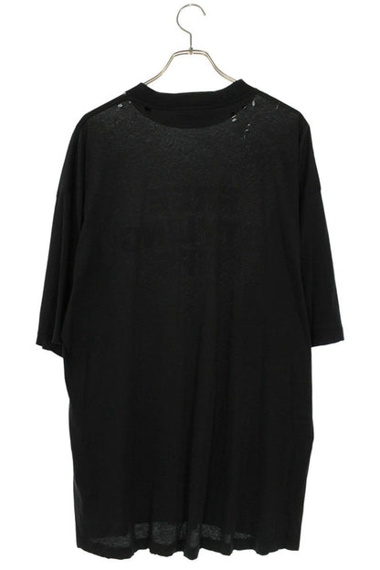 Balenciaga Front Logo Print Distressed T-Shirt Xxs — view 2