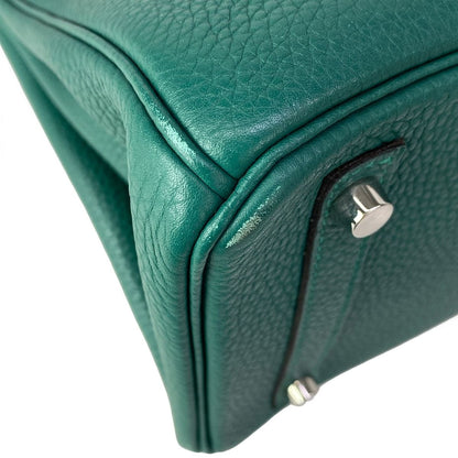 Hermes Handbag Birkin 30 Malachite Silver — view 8