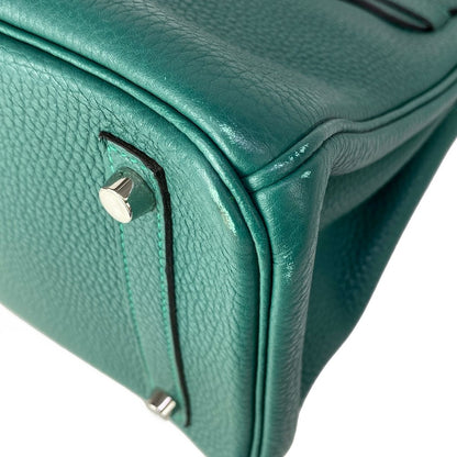 Hermes Handbag Birkin 30 Malachite Silver — view 7
