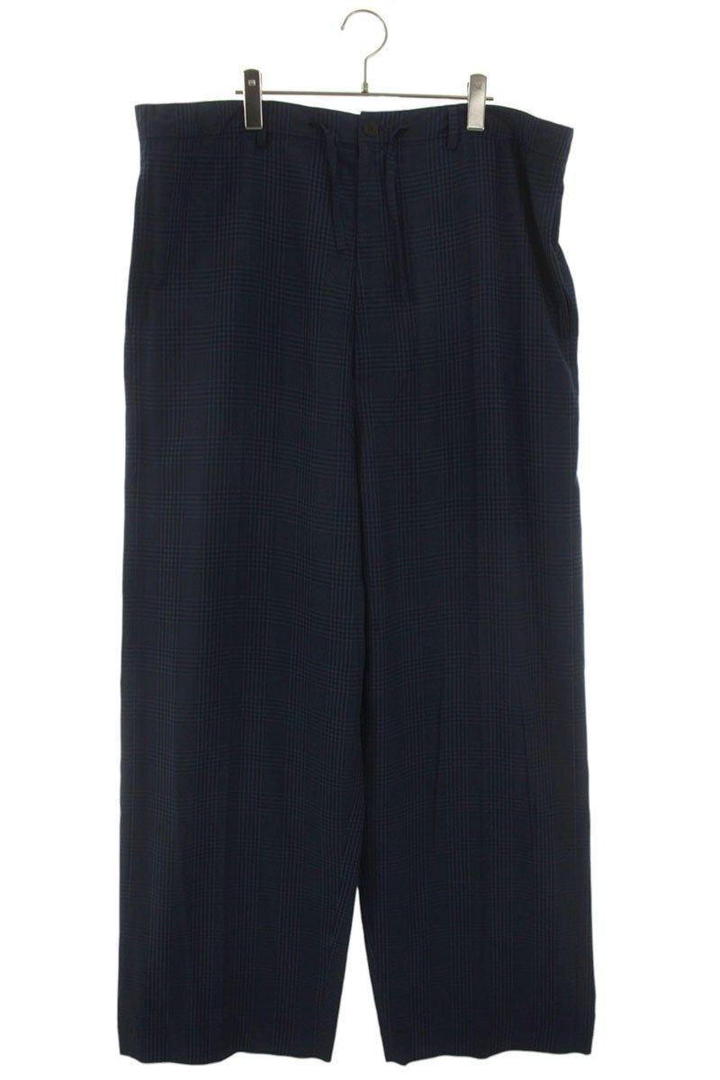 Balenciaga Check Wide Long Pants