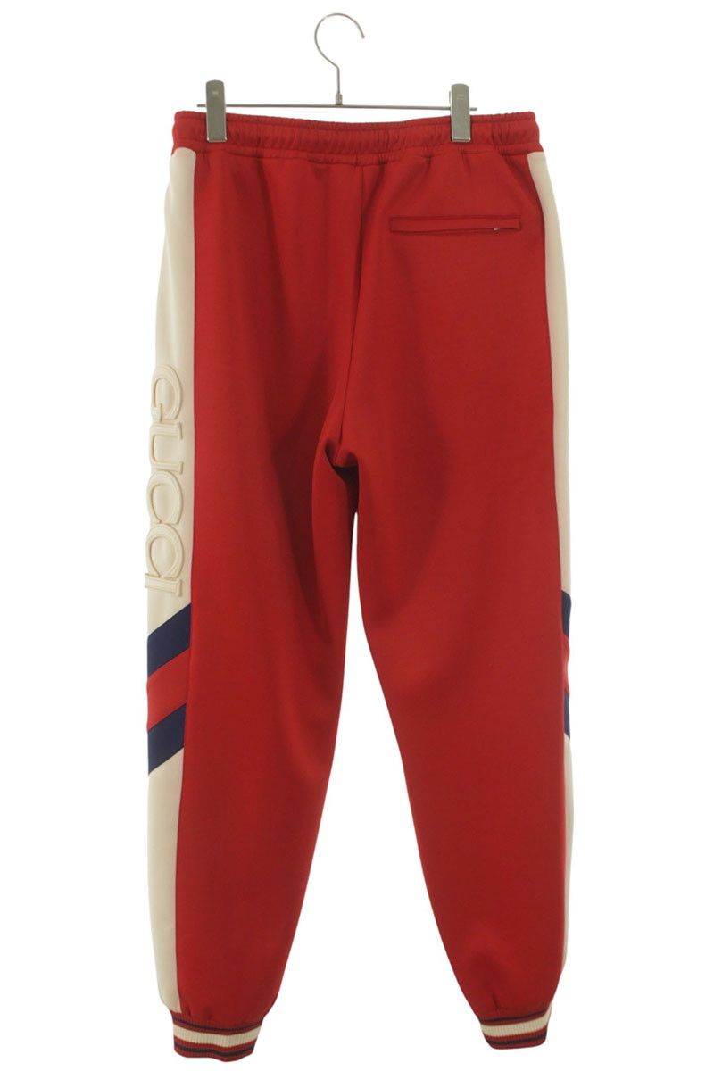 Gucci Logo Side Line Track Long Pants — view 2