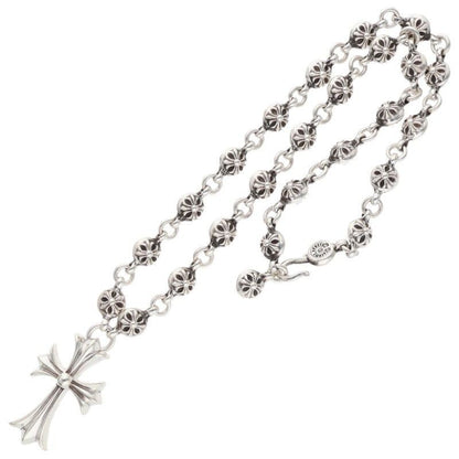 Chrome Hearts 1 Crsbl Chn Sml CH Crs Cross Ball Chain Small CH Silver Necklace — view 2