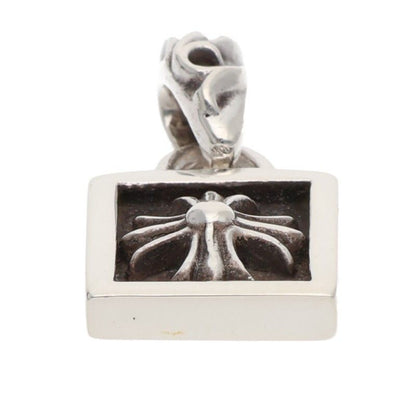 Chrome Hearts Framed CH Plus Charm Silver Necklace Top — view 4