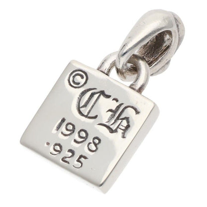 Chrome Hearts Framed CH Plus Charm Silver Necklace Top — view 2