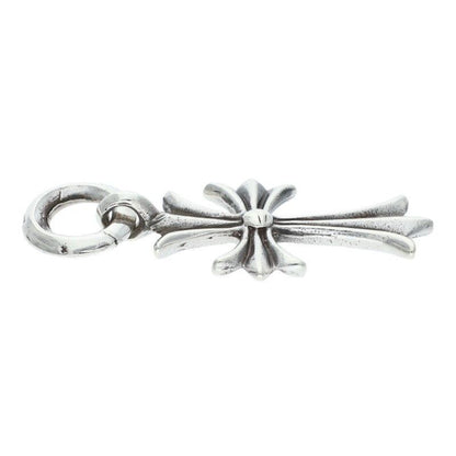 Chrome Hearts Tiny CH Cross Vintage Charm Silver Necklace Top — view 4