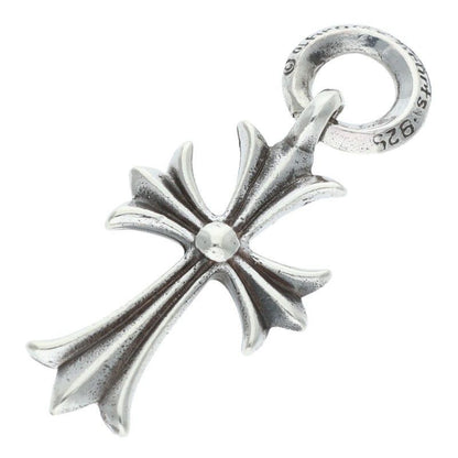 Chrome Hearts Tiny CH Cross Vintage Charm Silver Necklace Top — view 2