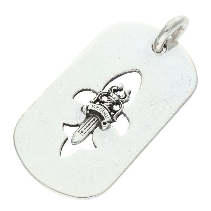 Chrome Hearts D Tag Lrg Fle Dag Fudaga Dog Tag Large Necklace Top