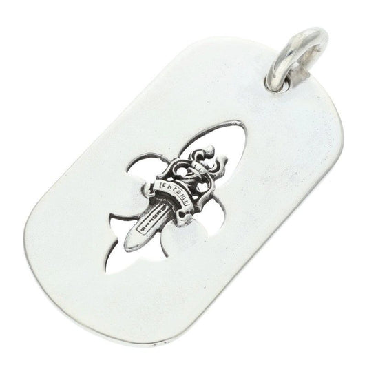 Chrome Hearts D Tag Lrg Fle Dag Fudaga Dog Tag Large Necklace Top