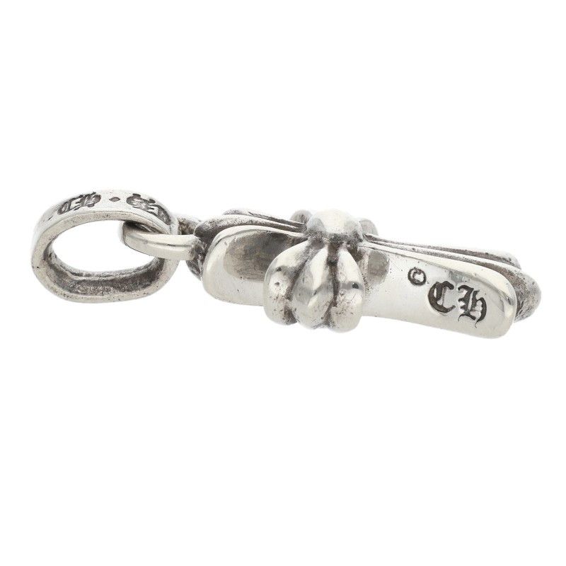 Chrome Hearts Crs Baby Fat Charm Silver Necklace Top — view 3