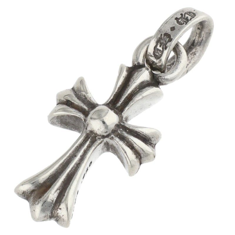 Chrome Hearts Crs Baby Fat Charm Silver Necklace Top