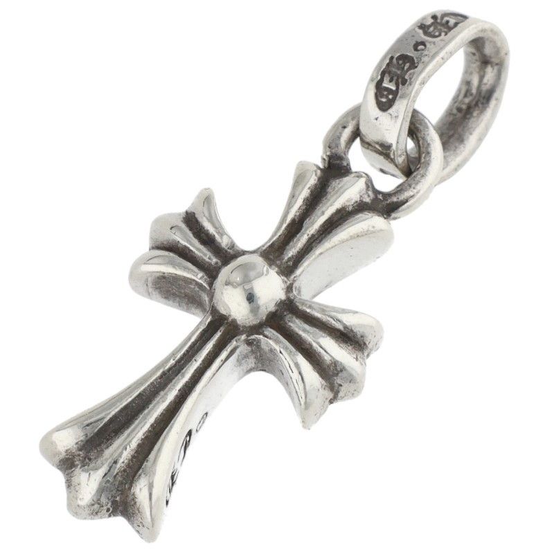 Chrome Hearts Crs Baby Fat Charm Silver Necklace Top — view 2