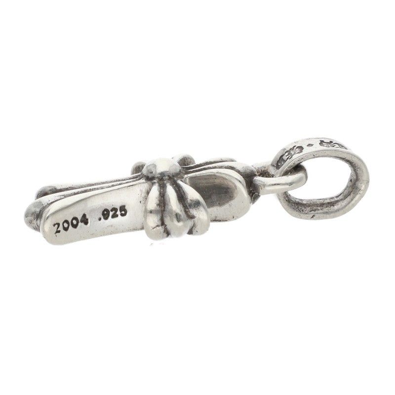 Chrome Hearts Crs Baby Fat Charm Silver Necklace Top — view 4