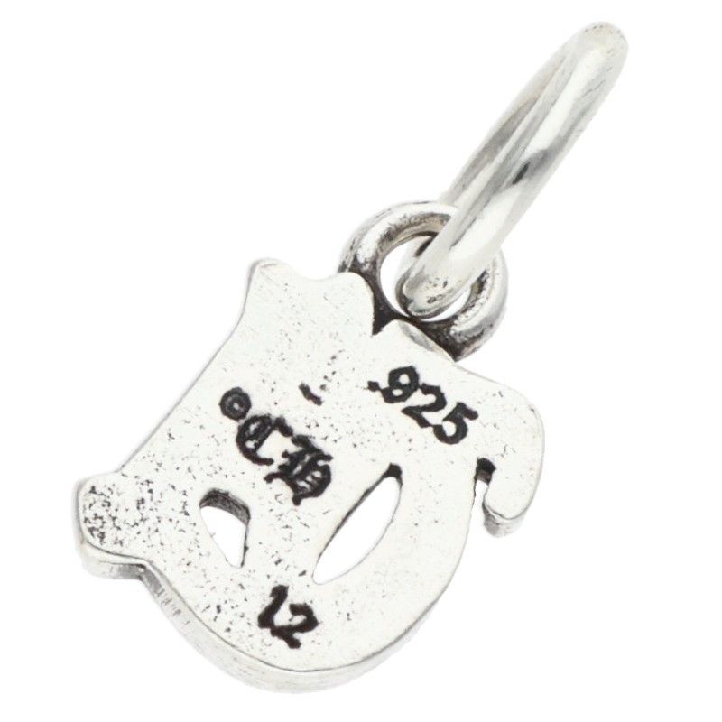 Chrome Hearts Stack Alphabet Charm Initial Silver Necklace Top — view 2