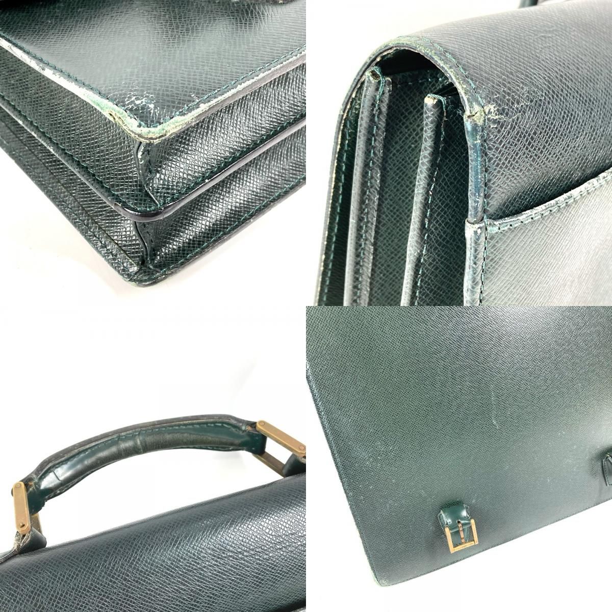 Louis Vuitton Business Bag Tashkent Taiga Leather Epi Sea Green — view 7
