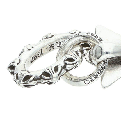 Chrome Hearts 3 CH Crs Lrg Triple CH Cross Large Silver Necklace Top — view 4
