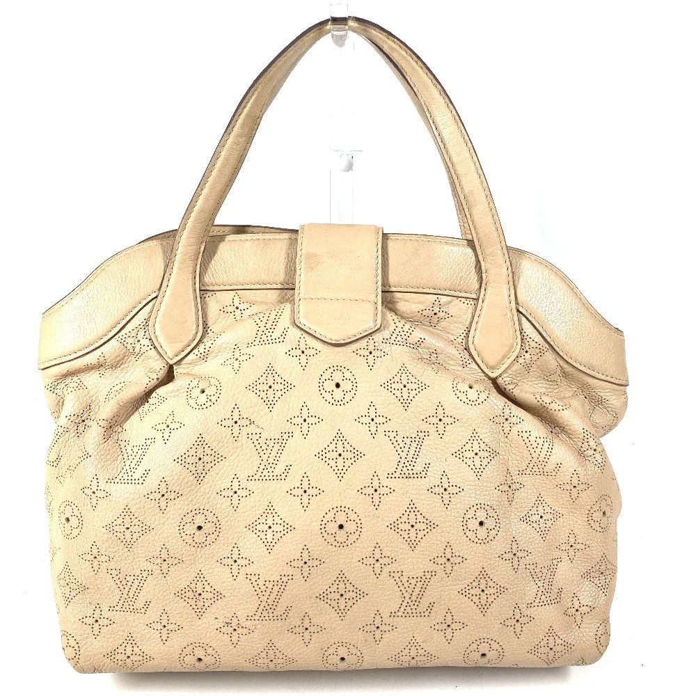 Louis Vuitton Handbag Seal PM Monogram Mahina Leather Beige — view 2
