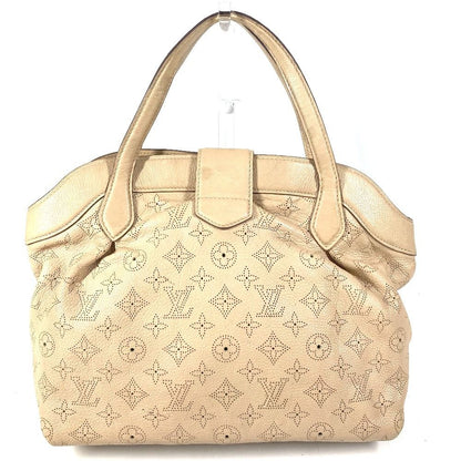 Louis Vuitton Handbag Seal PM Monogram Mahina Leather Beige — view 2