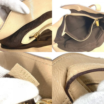 Louis Vuitton Handbag Seal PM Monogram Mahina Leather Beige — view 9
