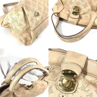 Louis Vuitton Handbag Seal PM Monogram Mahina Leather Beige — view 7