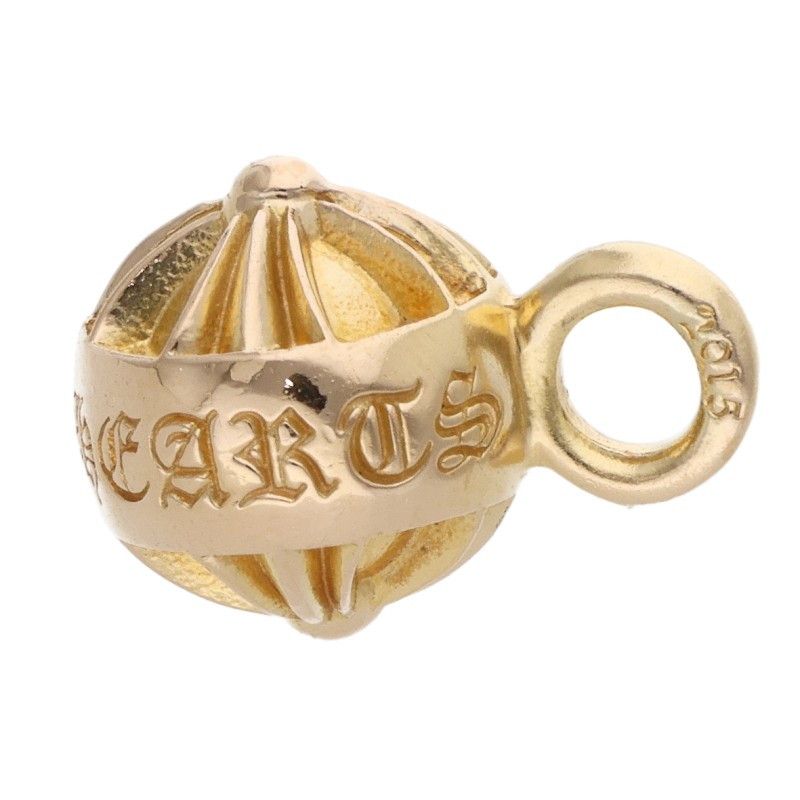 Chrome Hearts 22k Banded Plus Bead MD Beads Gold Necklace Top — view 4
