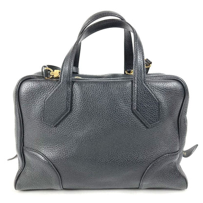 Louis Vuitton Handbag Dora Ultra Soft MM Taurillon Leather Noir Black — view 2