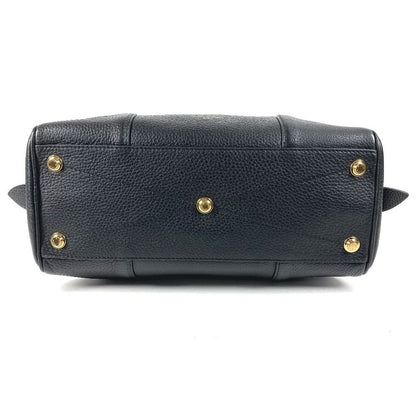 Louis Vuitton Handbag Dora Ultra Soft MM Taurillon Leather Noir Black — view 5