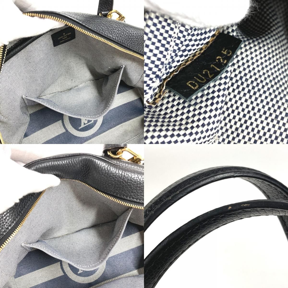Louis Vuitton Handbag Dora Ultra Soft MM Taurillon Leather Noir Black — view 9