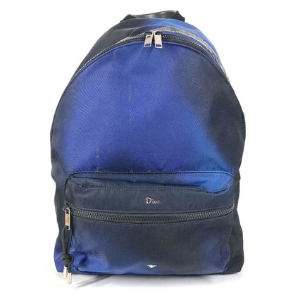 Dior Backpack Logo Gradient Nylon Blue