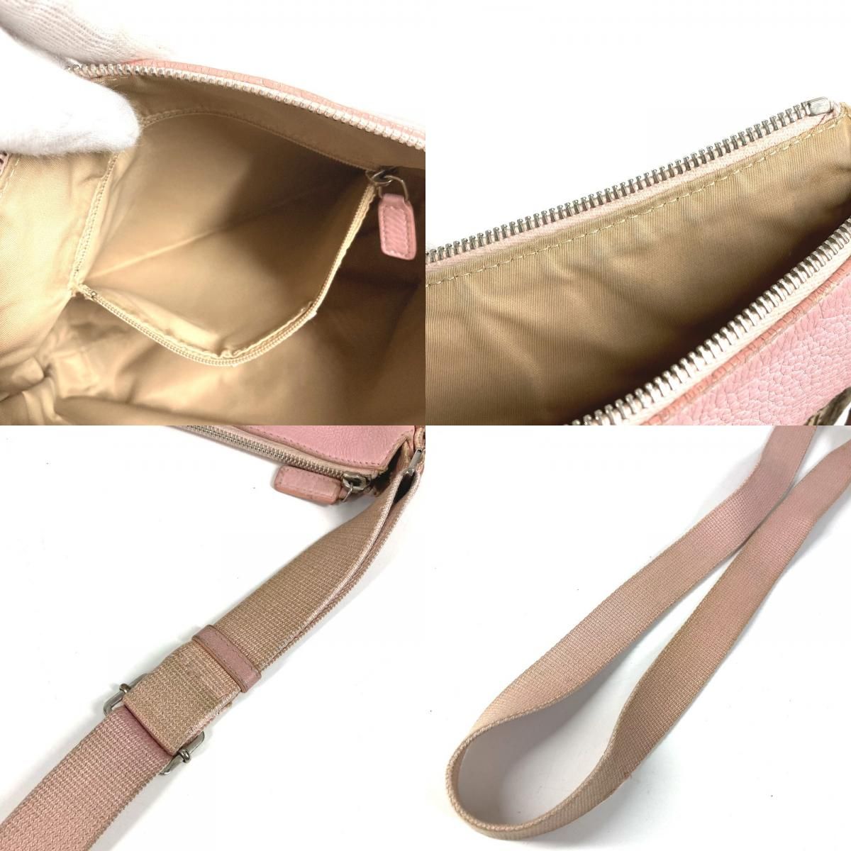 Dior Shoulder Bag Trotter Logo Diorissimo Leather Canvas Beige — view 9