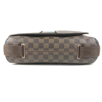 Louis Vuitton Shoulder Bag Brooklyn MM Damier Canvas Ebene Brown — view 5