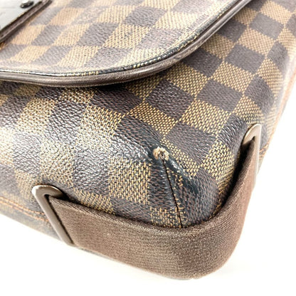 Louis Vuitton Shoulder Bag Brooklyn MM Damier Canvas Ebene Brown — view 6