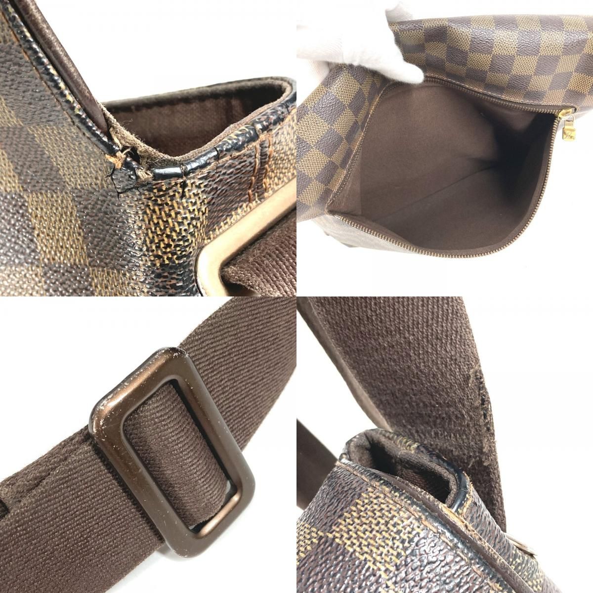 Louis Vuitton Shoulder Bag Brooklyn MM Damier Canvas Ebene Brown — view 9