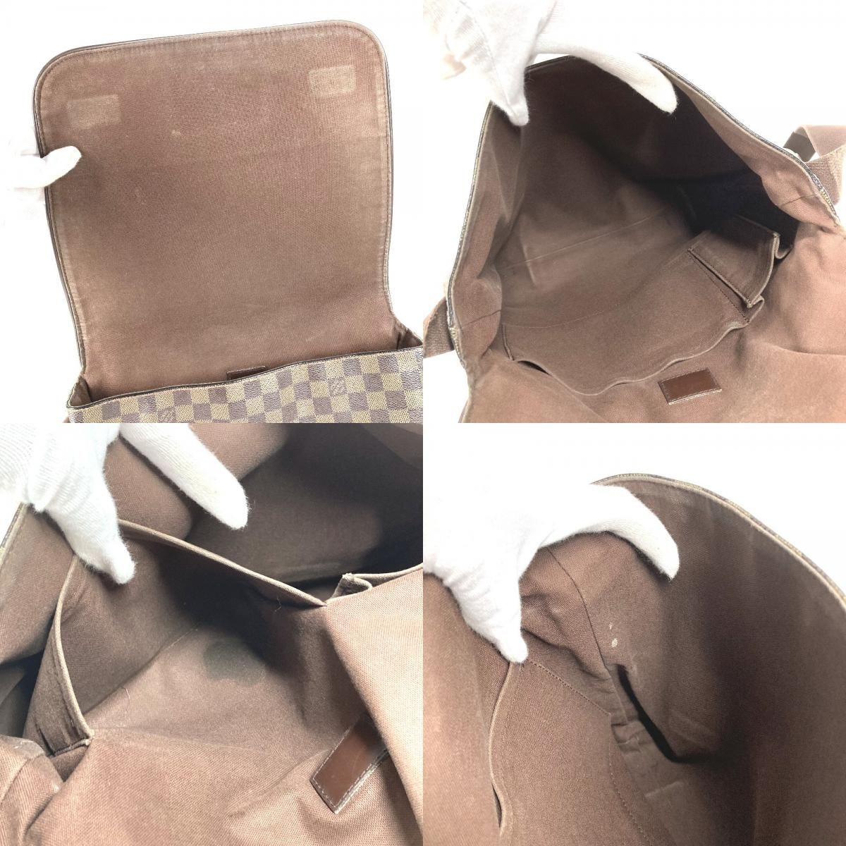 Louis Vuitton Shoulder Bag Brooklyn MM Damier Canvas Ebene Brown — view 8