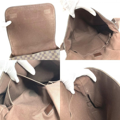 Louis Vuitton Shoulder Bag Brooklyn MM Damier Canvas Ebene Brown — view 8