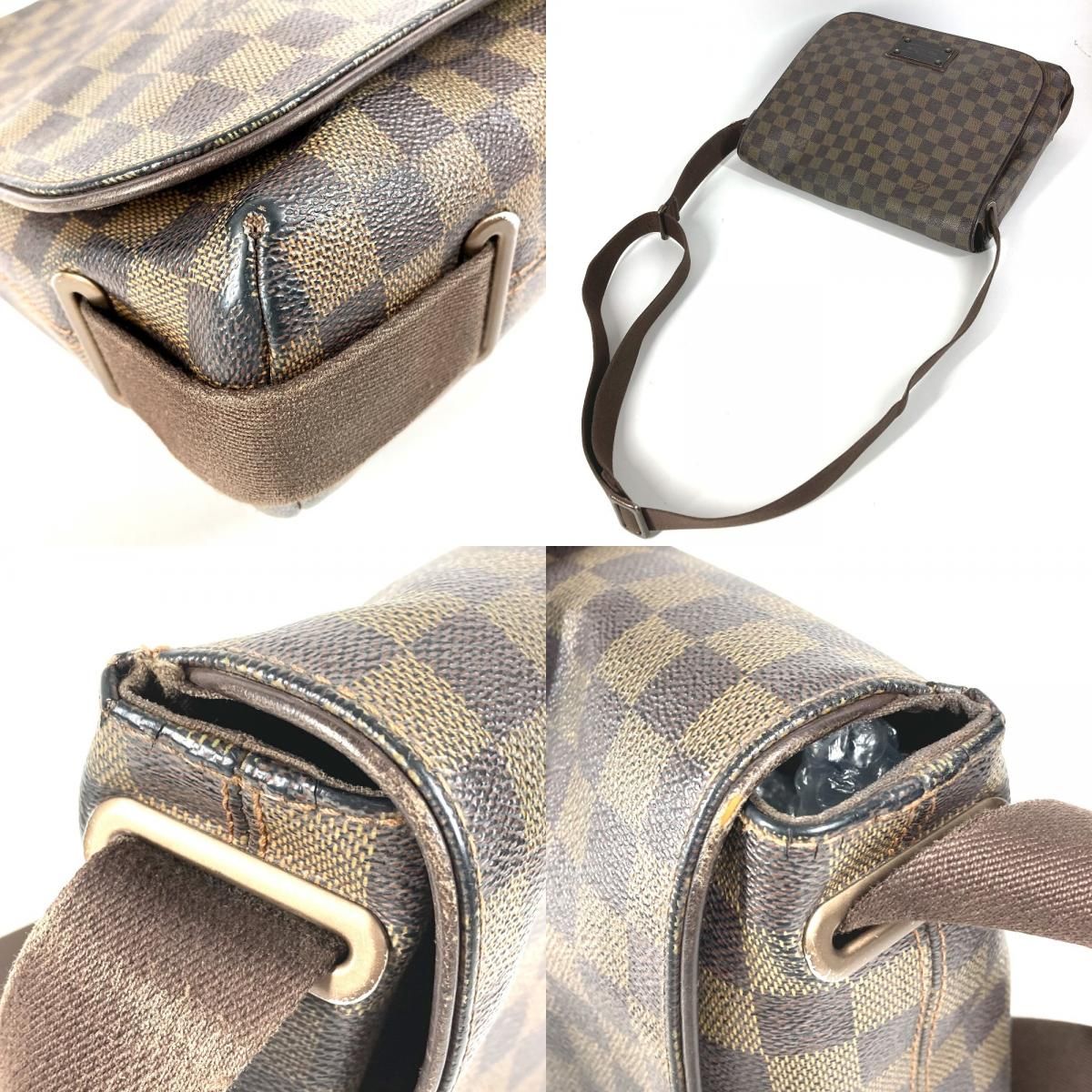 Louis Vuitton Shoulder Bag Brooklyn MM Damier Canvas Ebene Brown — view 7