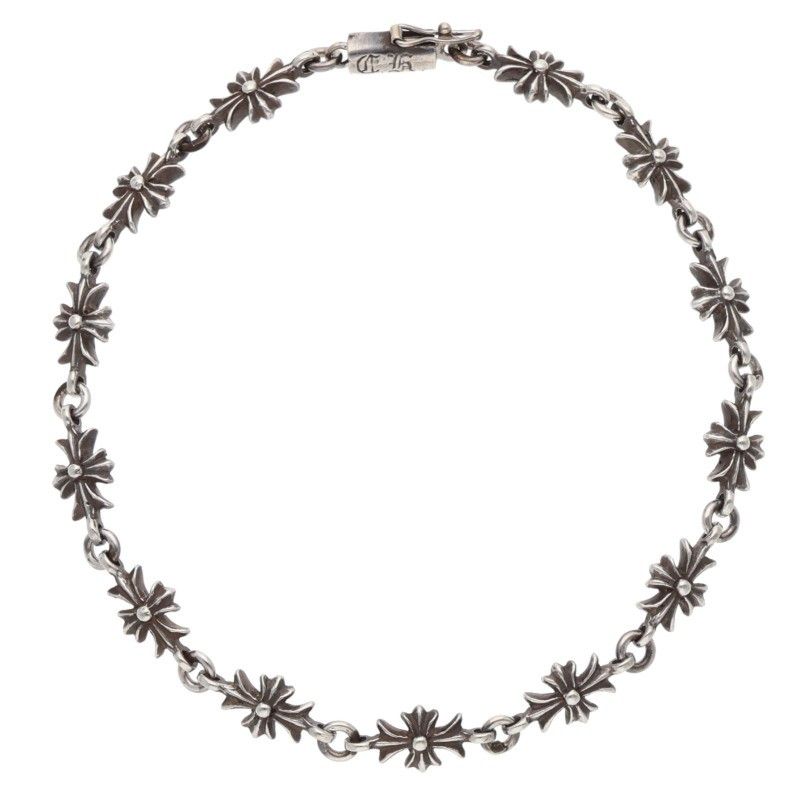 Chrome Hearts Tny CH Pls Tiny Ech Plus Vintage Silver Bracelet