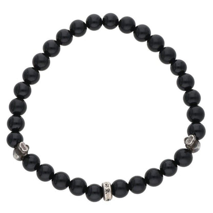 Chrome Hearts 6 mm Bead Bracelet Foti Delfino MM Black — view 2