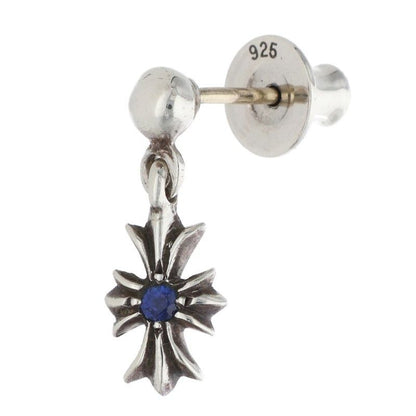 Chrome Hearts Tny CH Pls 1 Sap Tiny Ech Plus Drop 1 Saffiano Silver Earrings