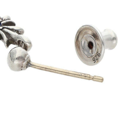 Chrome Hearts Tny CH Pls 1 Sap Tiny Ech Plus Drop 1 Saffiano Silver Earrings — view 5