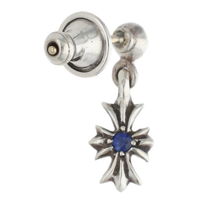 Chrome Hearts Tny CH Pls 1 Sap Tiny Ech Plus Drop 1 Saffiano Silver Earrings — view 2
