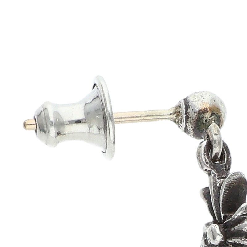 Chrome Hearts Tiny CH Pls 3 Ech Plus 3 Drop Silver Earrings — view 3